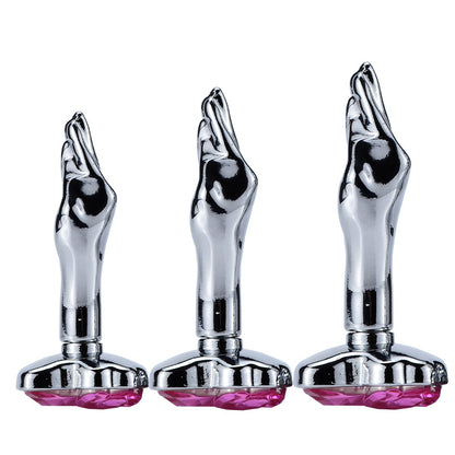Fist Shaped Anal Plug | Premium Silicone Fantasy Butt Plug for Advanced Play - L - Pink - image 5