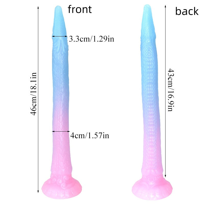 Glow-in-the-Dark Silicone Monster Dildo - Dildo - image 5