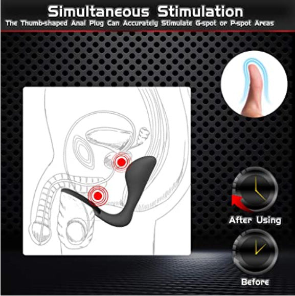 Silicone Butt Plug & Cock Ring Sex Life Enhancer - image 3