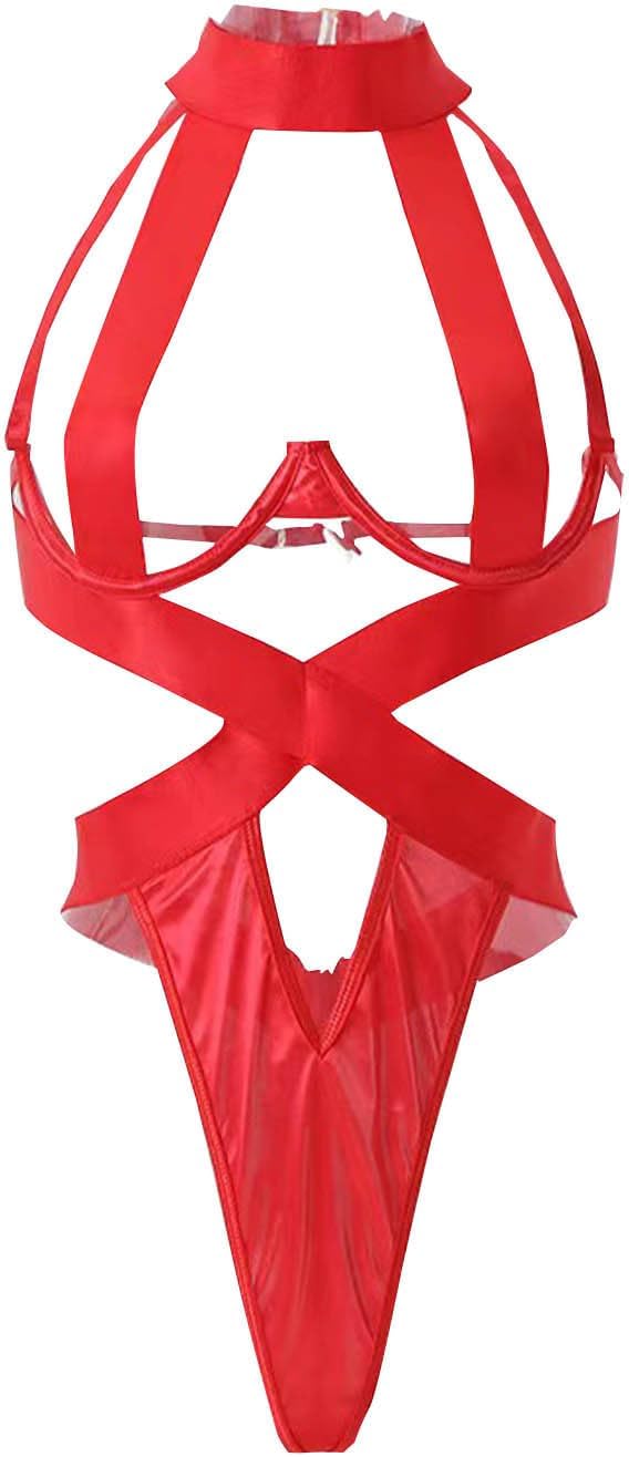 Women Exquisite Lingerie Set - Red - XXL - image 17