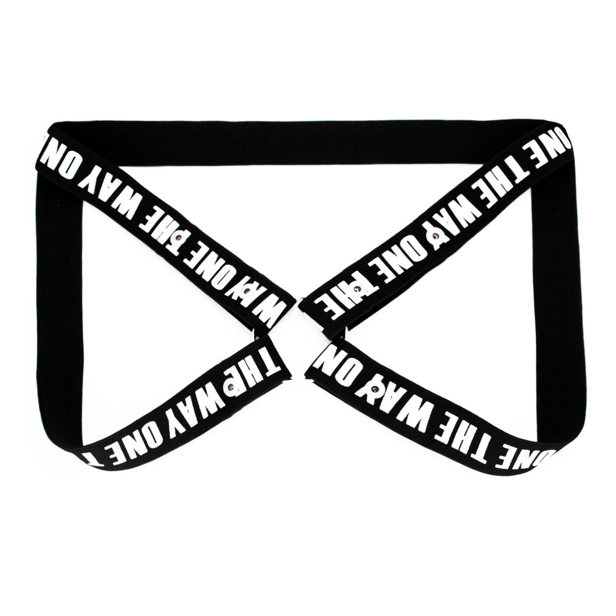 Male Chastity Belt With Four-way Wide Restraint Belt - C - white - image 4