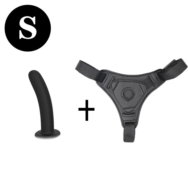 Silicone Strap-on Dildo - Black - S - image 5