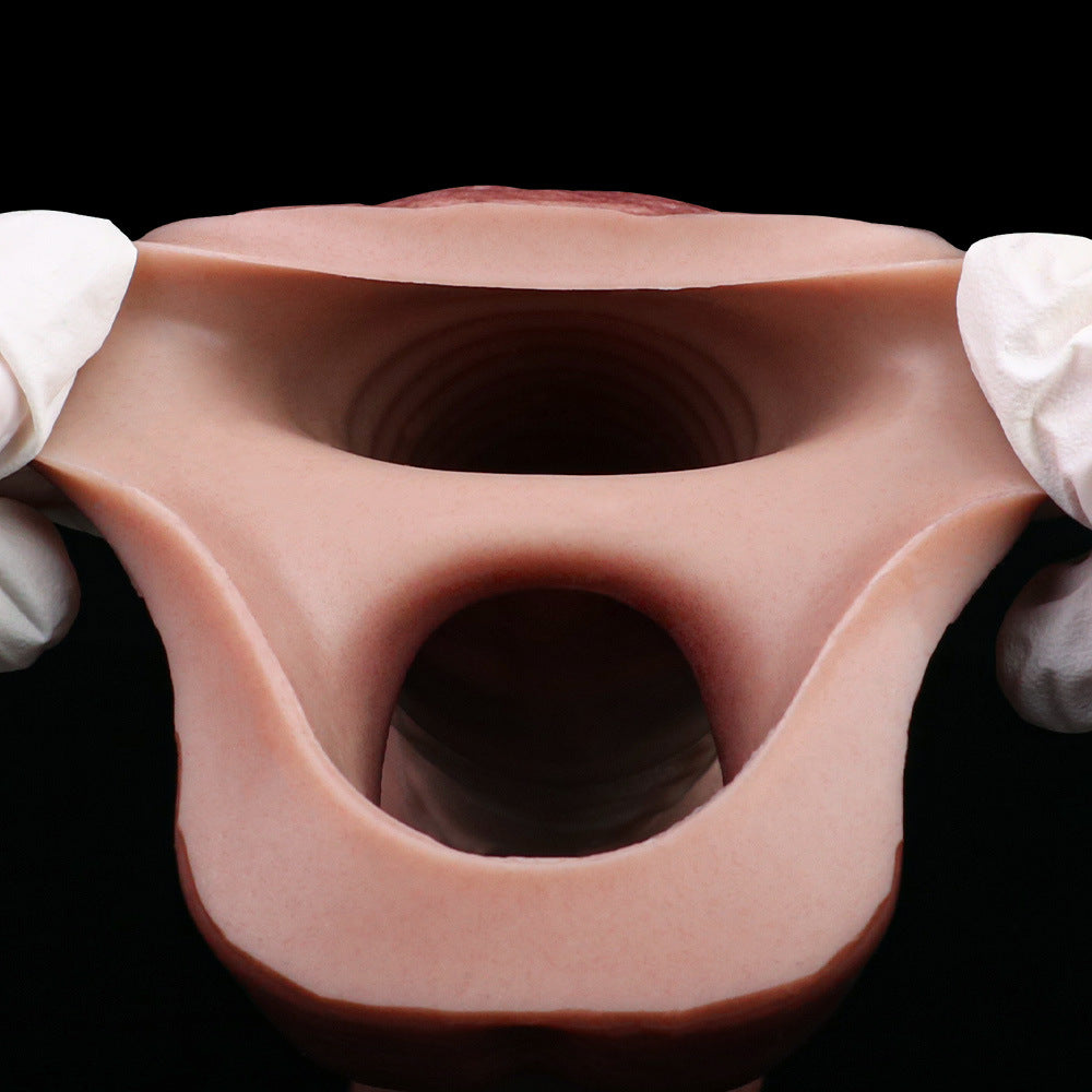 Realistic Penis Sleeve Extender With Secure Scrotum Ring - image 7