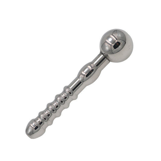 Urethral Tube Rod Short Hollow Penis Plug - Silver - image 0