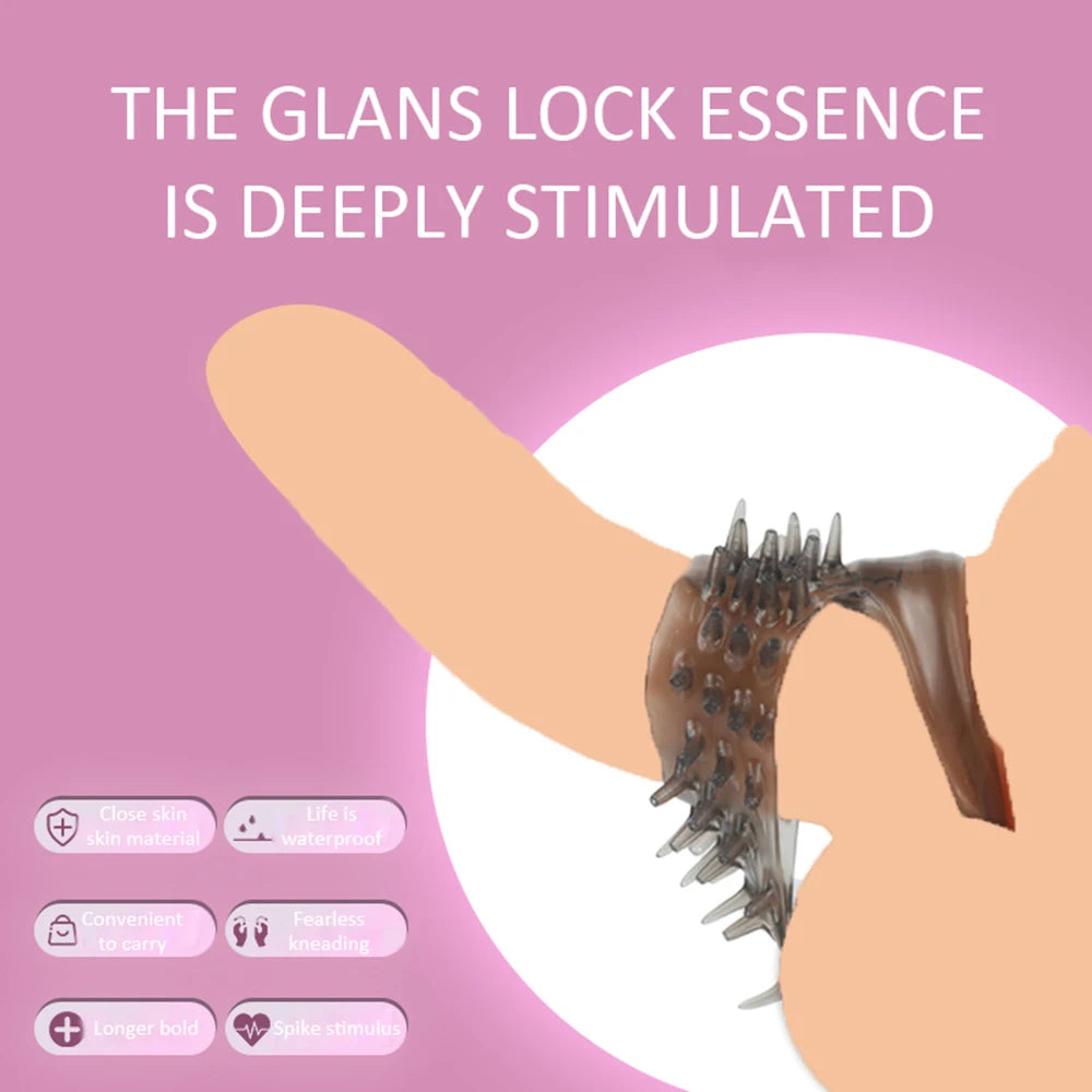 Reusable Silicone Cock Ring Penis Enlargement Delayed Ejaculation - image 3