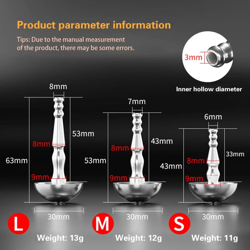 Stainless Steel Hollow Urethral Plug - image 2