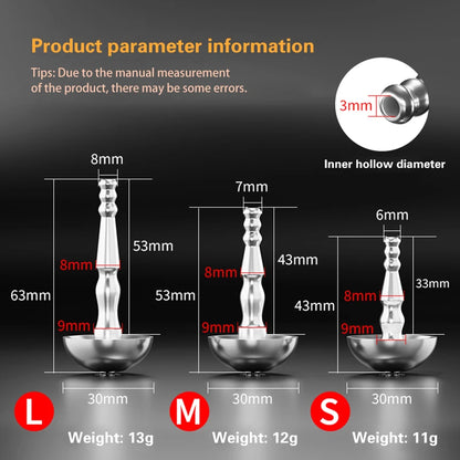 Stainless Steel Hollow Urethral Plug - image 2