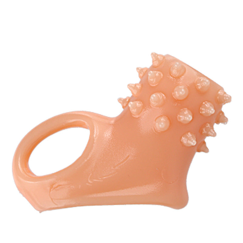 Delayed Ejaculation Cock Enlargement Ring Penis Sleeve - Beige - A - image 11
