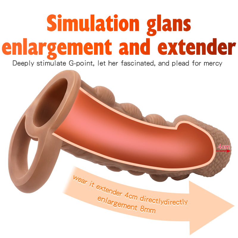 Beaded Silicone Penis Sleeve  - image 8