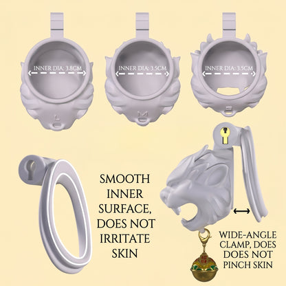 Lucky Lion Head Chastity Cage - image 5