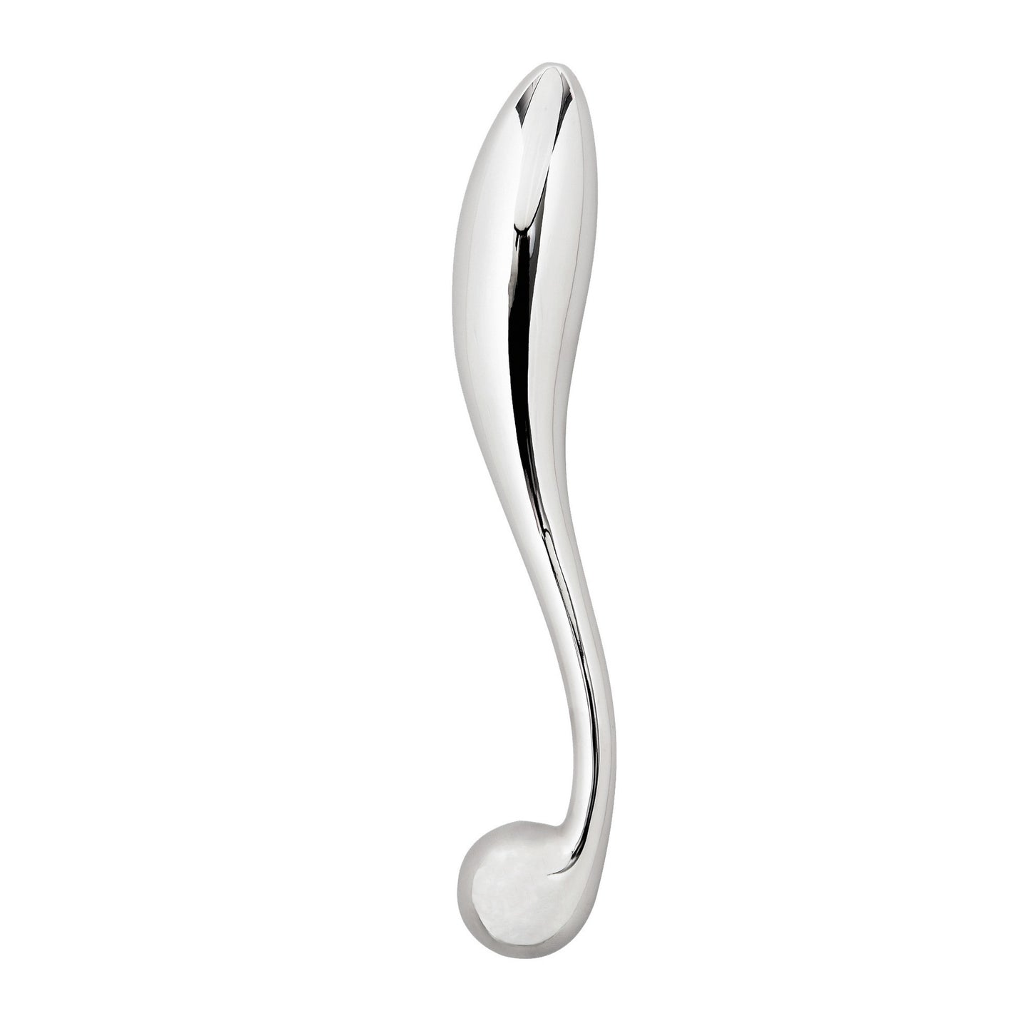 Mirror-Polished Stainless Steel Pull-Ring Anal Dilator Plug - image 2