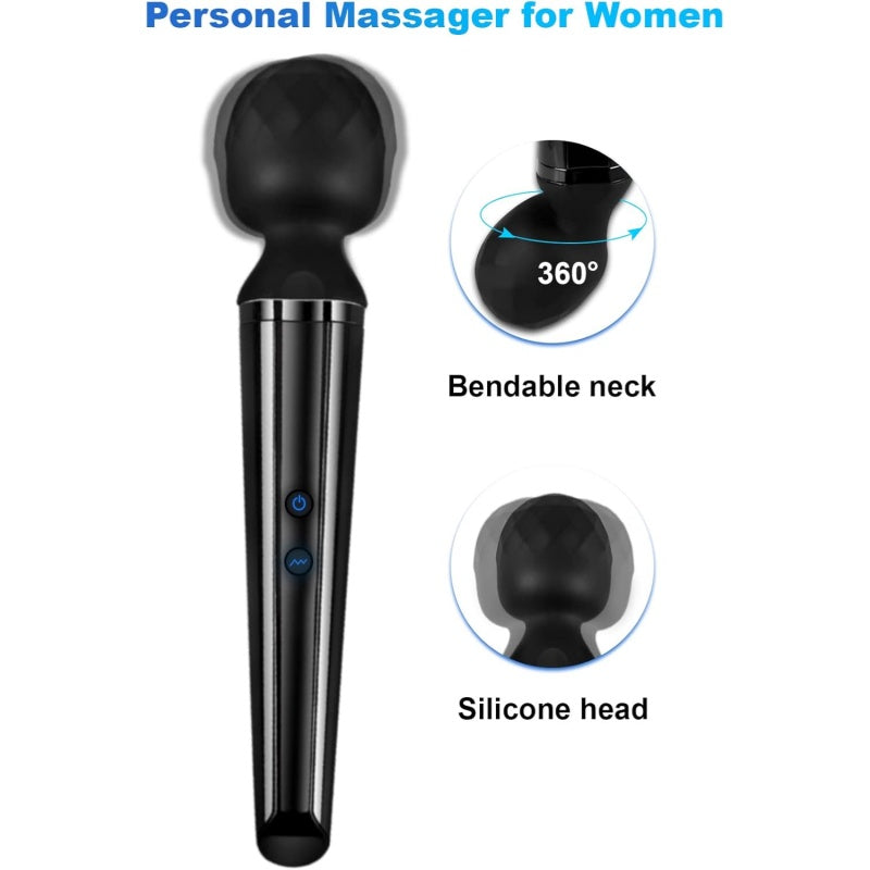 Powerful Cordless Silicone Vibrator Wand Massager - image 5