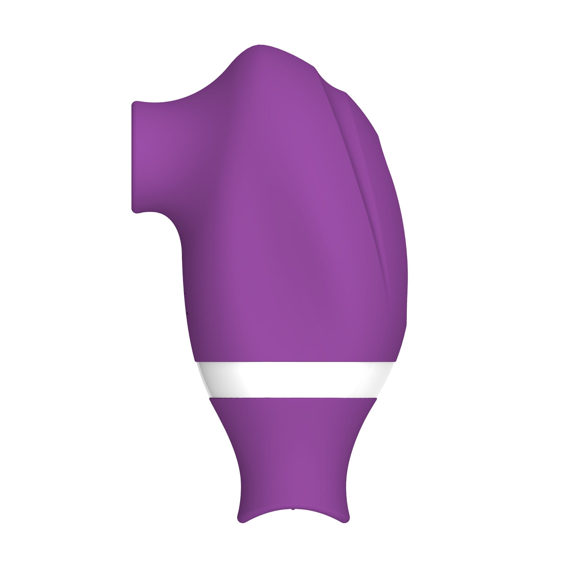 Dual Petite Pleaser  - Sucking & Flickering Stimulator - Purple & White - image 3