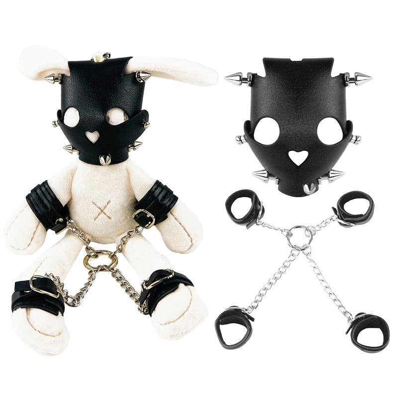 BDSM Bunny Plush Keychain - image 4