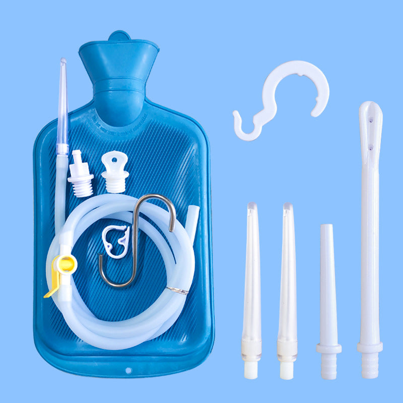 2L Enema Douche Anal Cleaning Bag - Blue - image 0