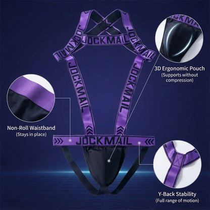 Jockmail Mens Harness With Jockstrap Bodysuit - image 12