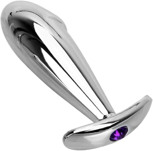 Stainless Steel Realistic Cock Head Anal Butt Plug Anal Trainer - image 0
