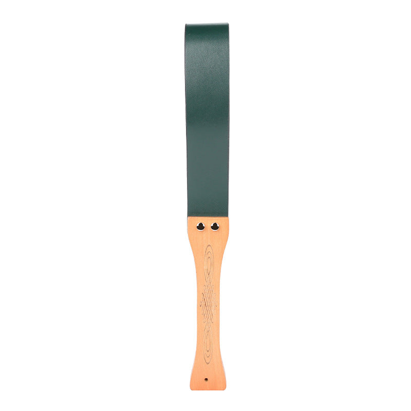 SM Leather Flogger Impact Pad - Green - 45cm - image 2