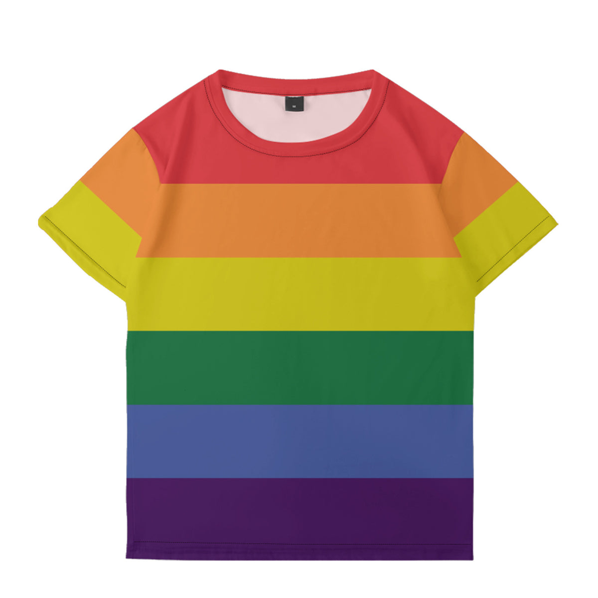 Rainbow All-Over Print T-Shirt - Rainbow - 4XL - image 0
