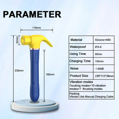 Hammer Toy Clit Sucking Vibrator for Women - image 6