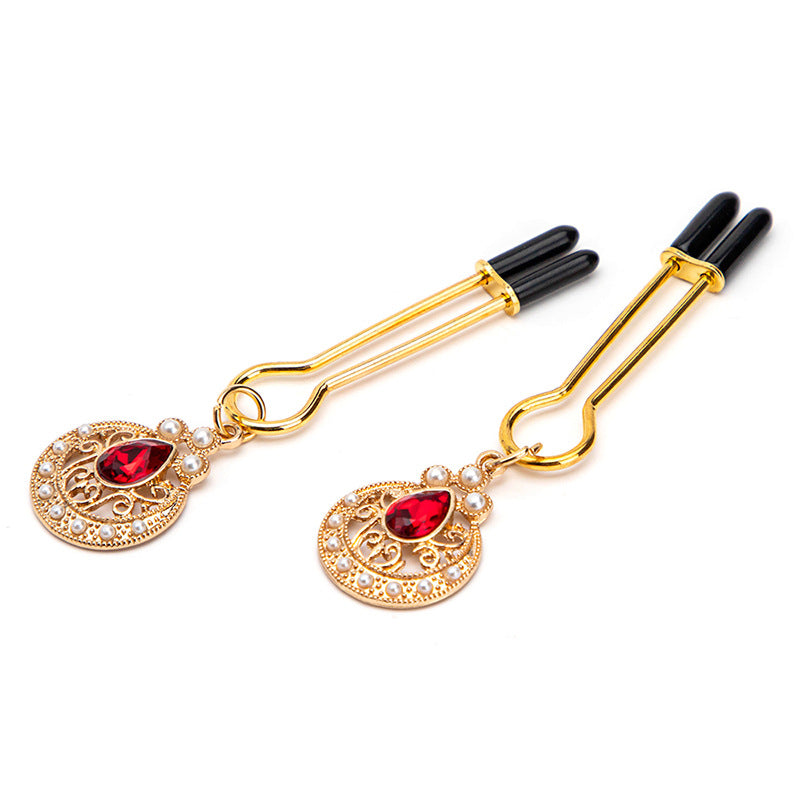 Ruby Nipple Clamps - Gold - image 0