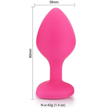 Jeweled SiliconeButt Plugs - Medium - image 2
