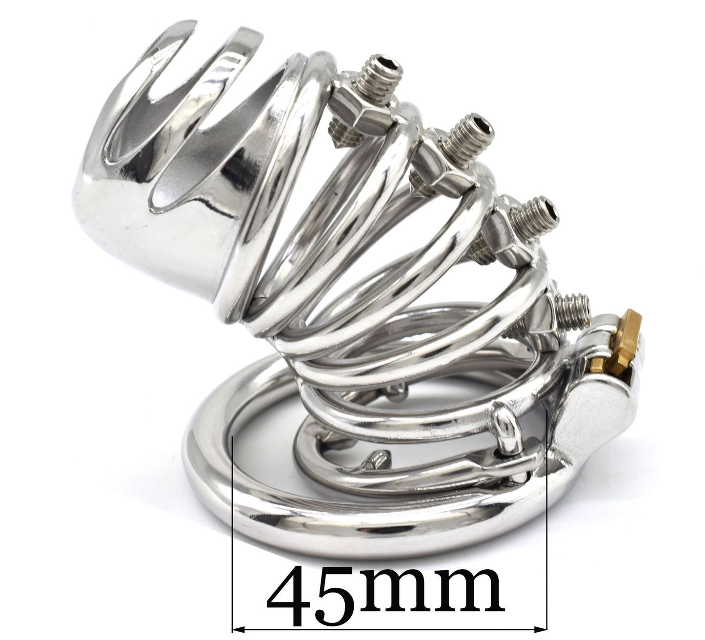 Hollow Spiked Chastity Cage - 45mm - image 5