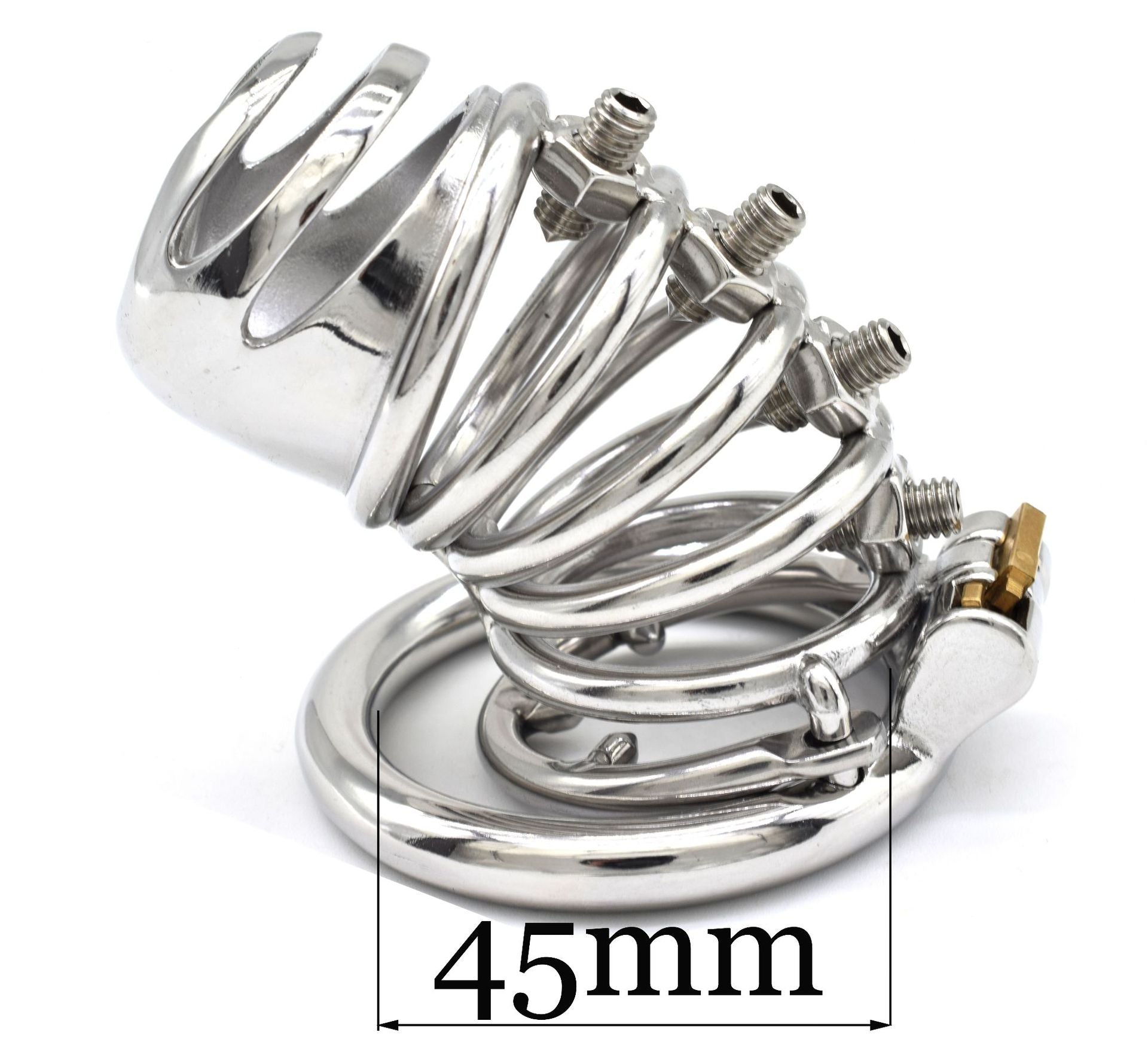 Hollow Spiked Chastity Cage - 45mm - image 5