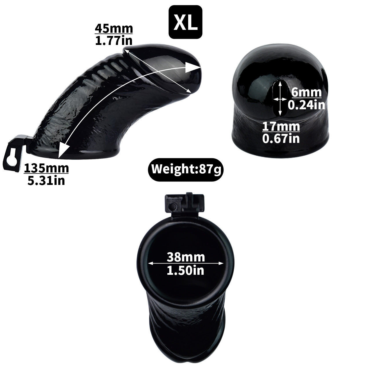 Dick Resin Chastity Cage - image 1