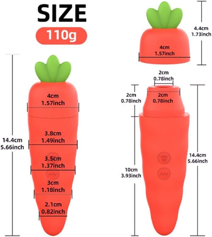 Dual-Pleasure Carrot Vibrator - image 0