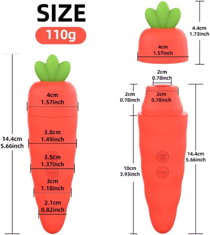 Dual-Pleasure Carrot Vibrator - image 0