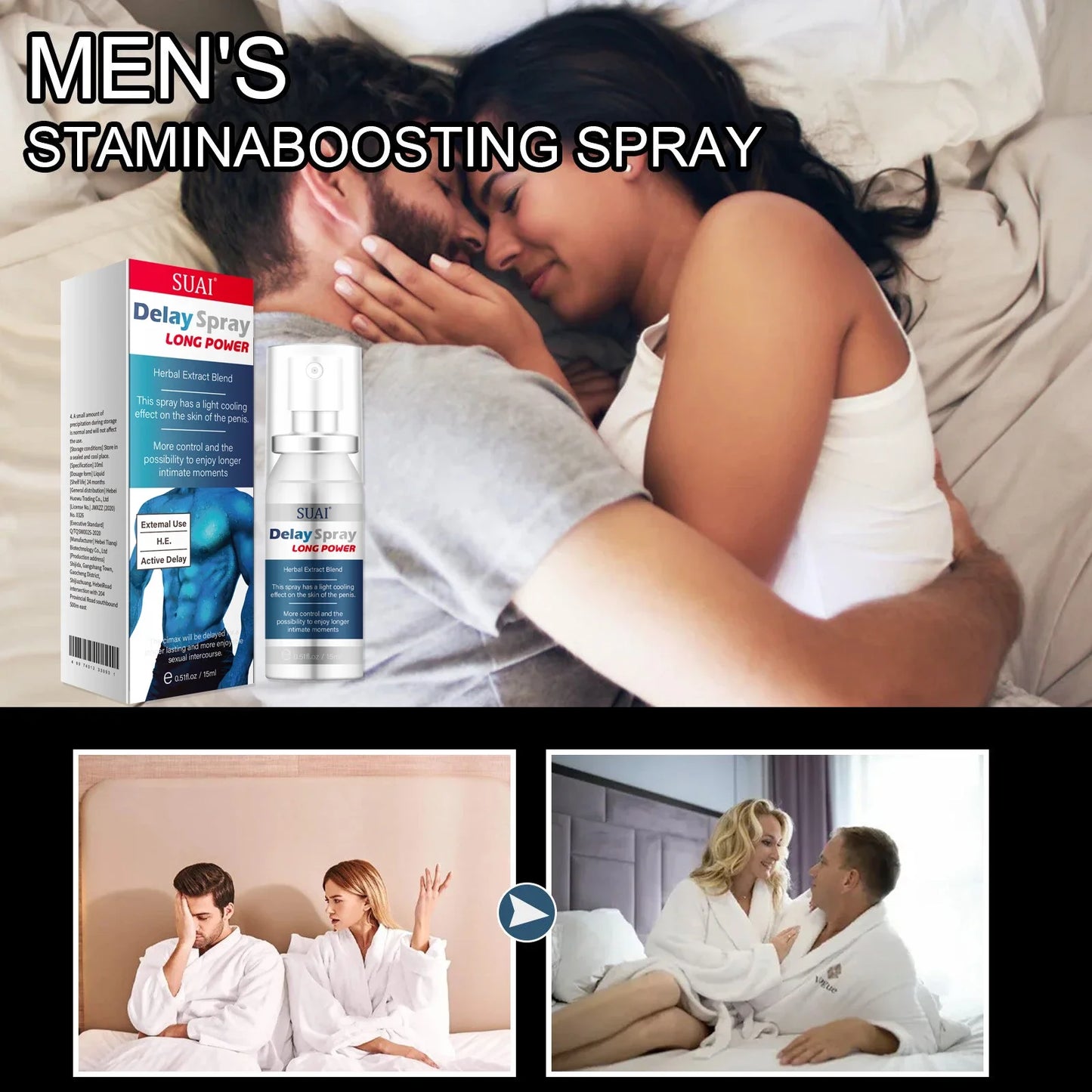 Delay Spray External Use Anti Premature Ejaculation Prolong 60 Minutes Lasting Sex - image 6