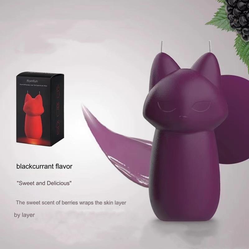 Cat Low Heat Candles Romantic Wax Dripping Candle - Purple - image 4