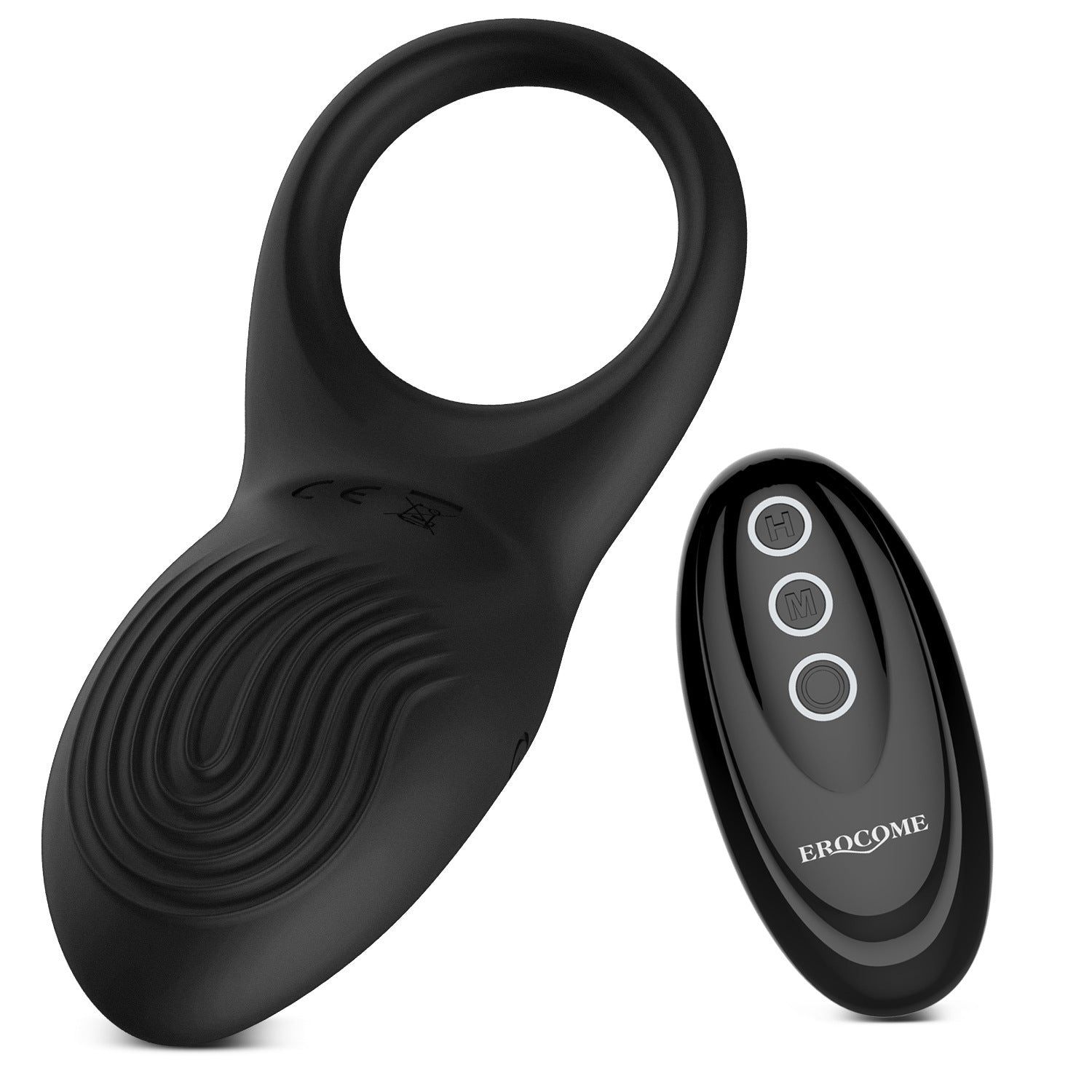 Remote Control Vibrating Cock Ring - Black - image 2