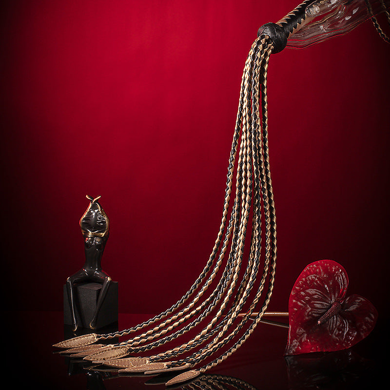 SM Leather Whip Nine-Tailed Flogger - image 0