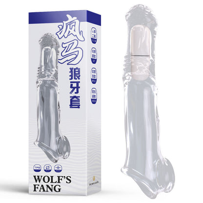 Vibrating Penis Extender Sleeve  - Clear - image 6