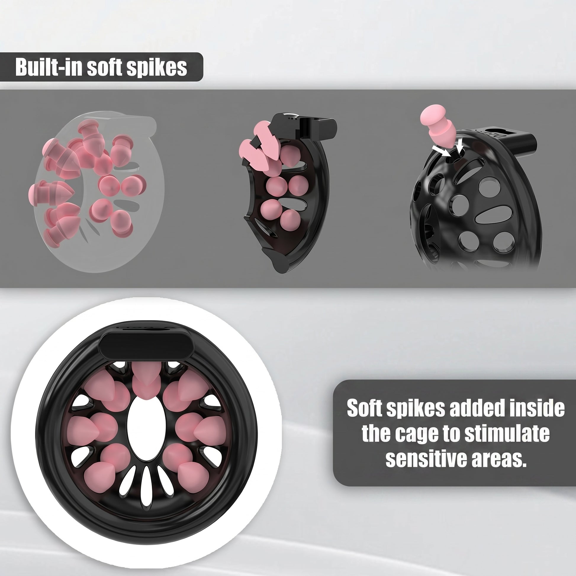 Securefit Resin Chastity Cage Set - image 7