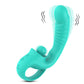 Clitoral G Spot Vibrator 2 in 1 Dildo Vibrator 10 Vibration Modes - Green - image 9