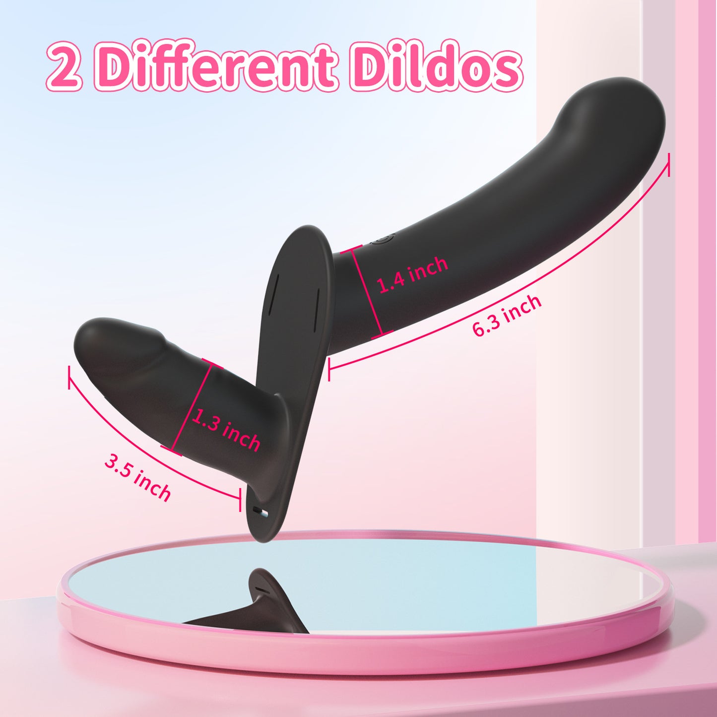 Rechargeable Ultimate Lesbian Strapon Double Dildo - image 2