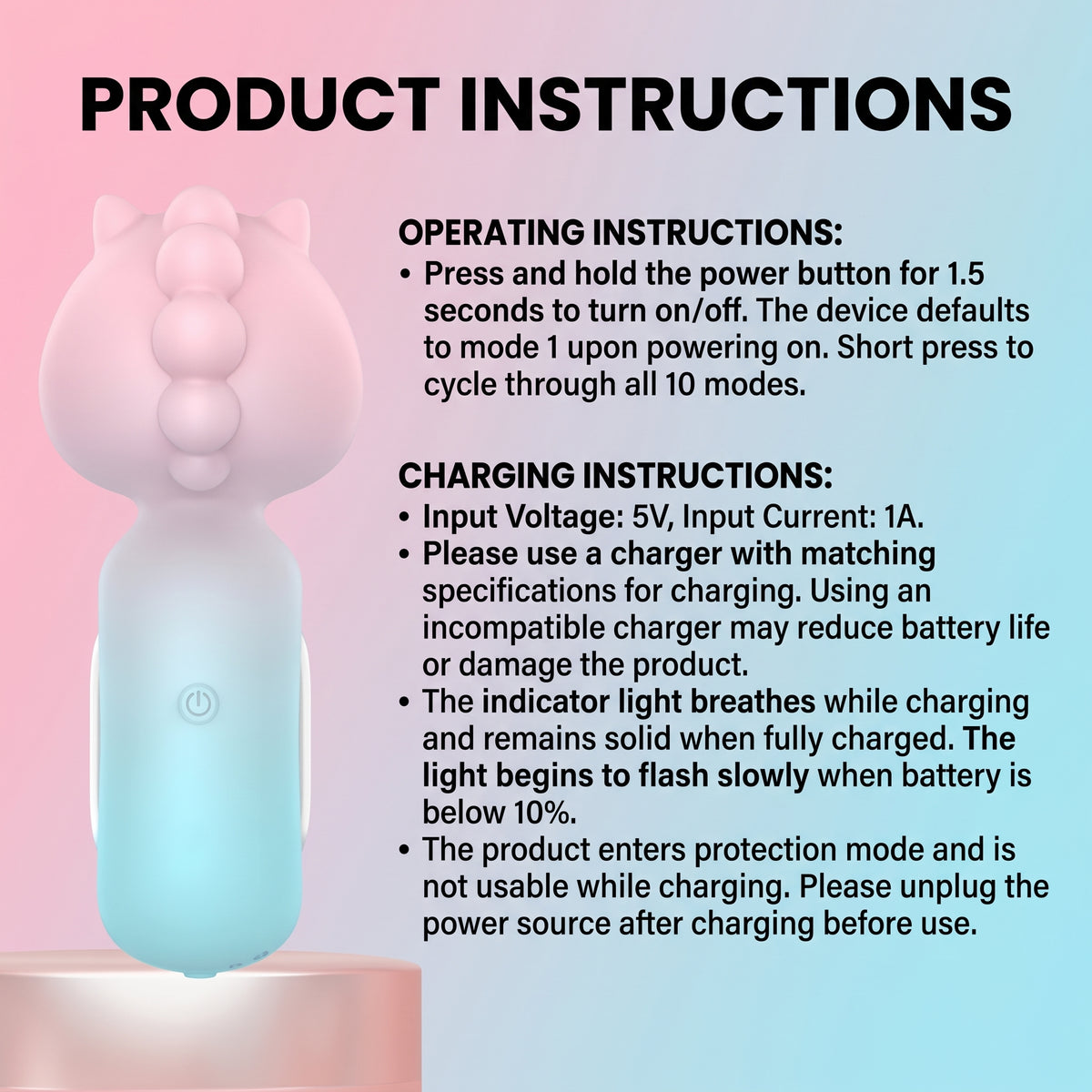 Cute Unicorn High Frequency Vibrator Masturbator - image 4