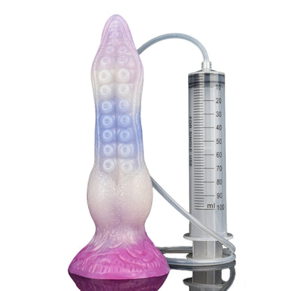 Tentacle Squirting Dildo with Suction Cup  - White - Standard - image 11