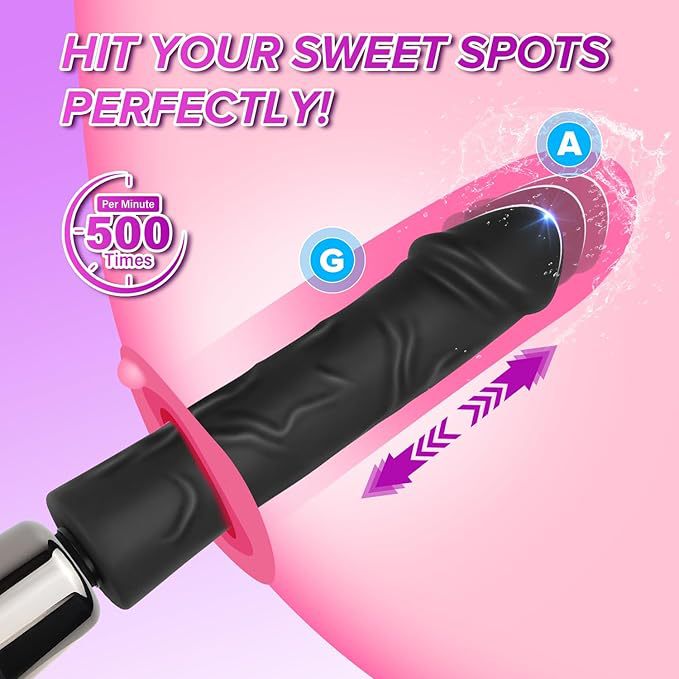 Min Sex Machine with Realistic Dildo & Anal Plug – Adjustable Impact Modes & USB Rechargeable - image 2