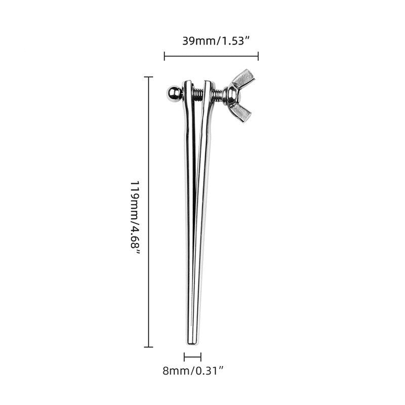 Adjustable Metal Dilator Urethral Rod Male SM Masturbation - Long - 8mm - image 2