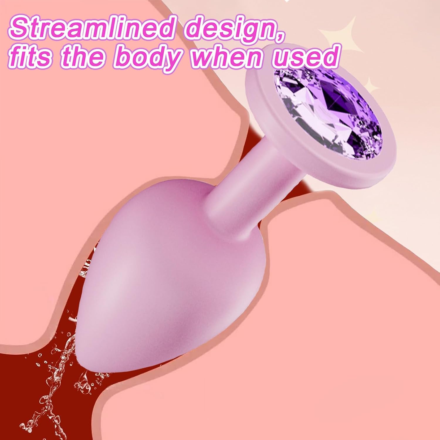 Crystal Diamond Anal Butt Plugs 3 Set - image 1