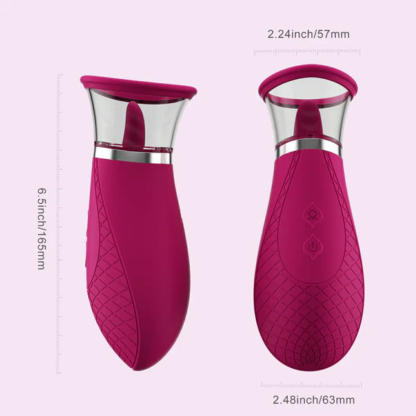 Silicone Nipple Clit Sucking Licking Vibrator - image 4