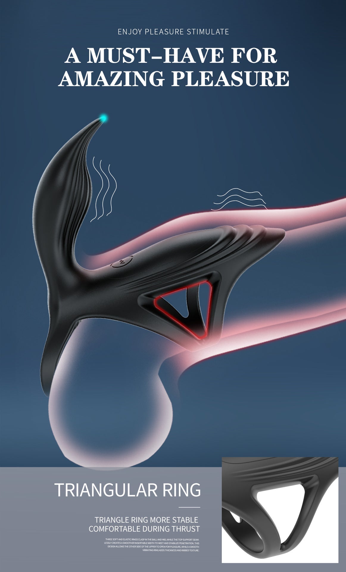 Dual-Stimulation Vibrating Penis Ring for Couples – APP-Controlled & Body-Safe - image 4