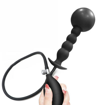 Inflatable Beaded Butt Anal Plug - image 3