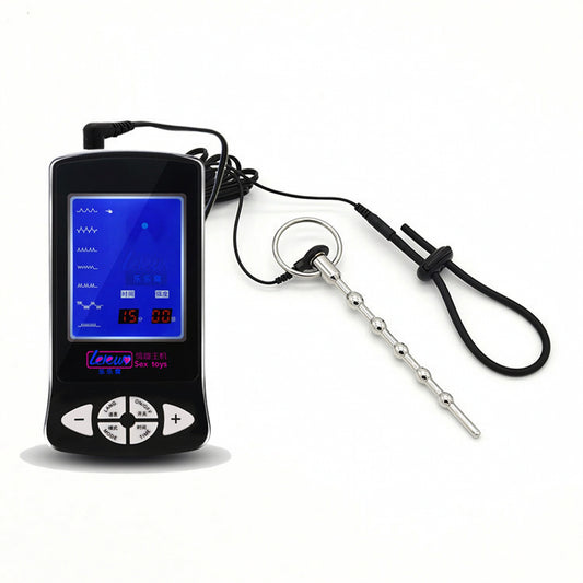Urethral Stimulator & Conductive Ring Set - Silver - image 3