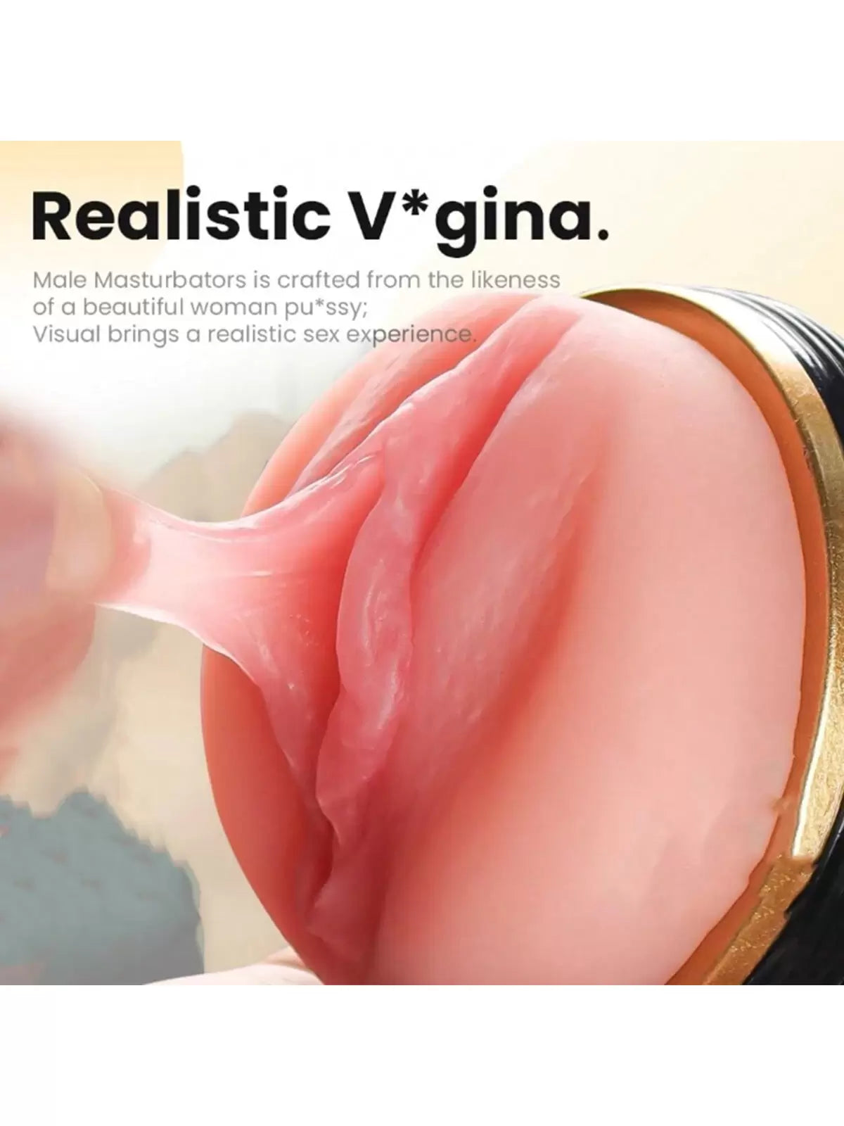 Male MasturbationSucking Airplane Cup With Textured Vaginal Inserter  - image 0