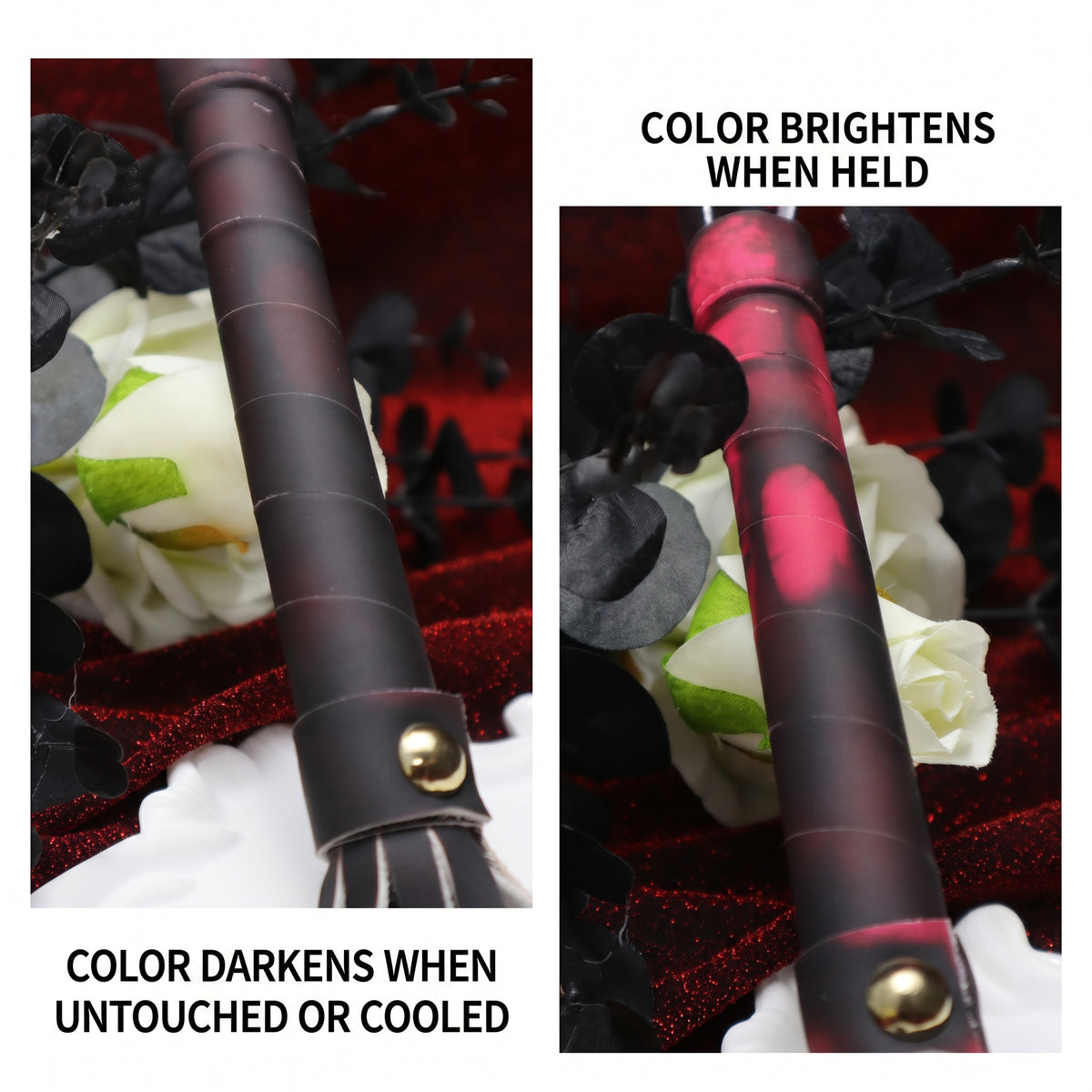 Tassel Leather Whip Heat-reactive Color-changing - image 5